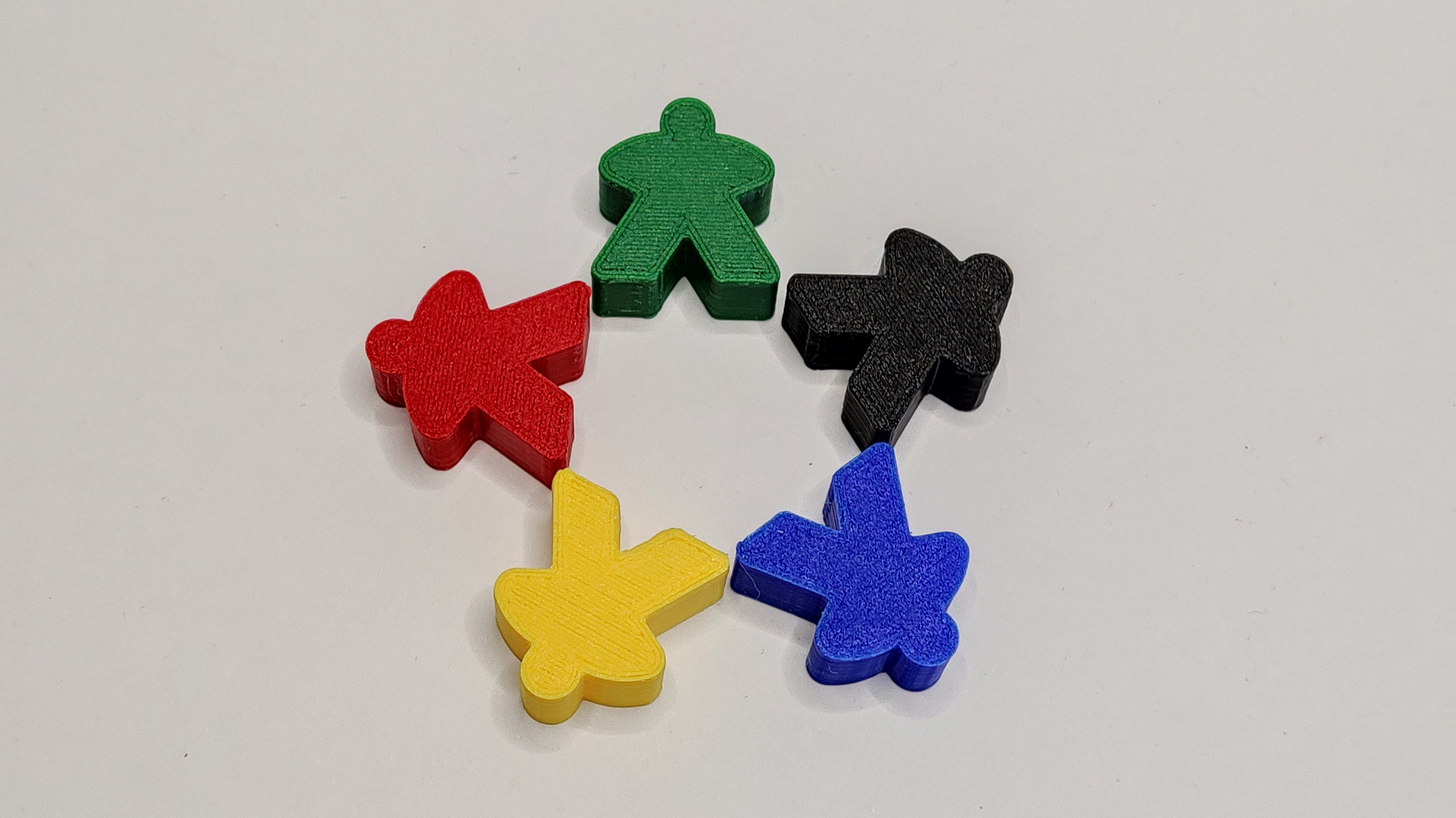 Meeples of Menace - 30 Colorful 16mm Minis - Wooden Fantasy