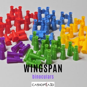 WINGSPAN (unofficial) Binoculars, food - Board game Meeples and action tokens - CASIOPEA3D - 3D printed pieces