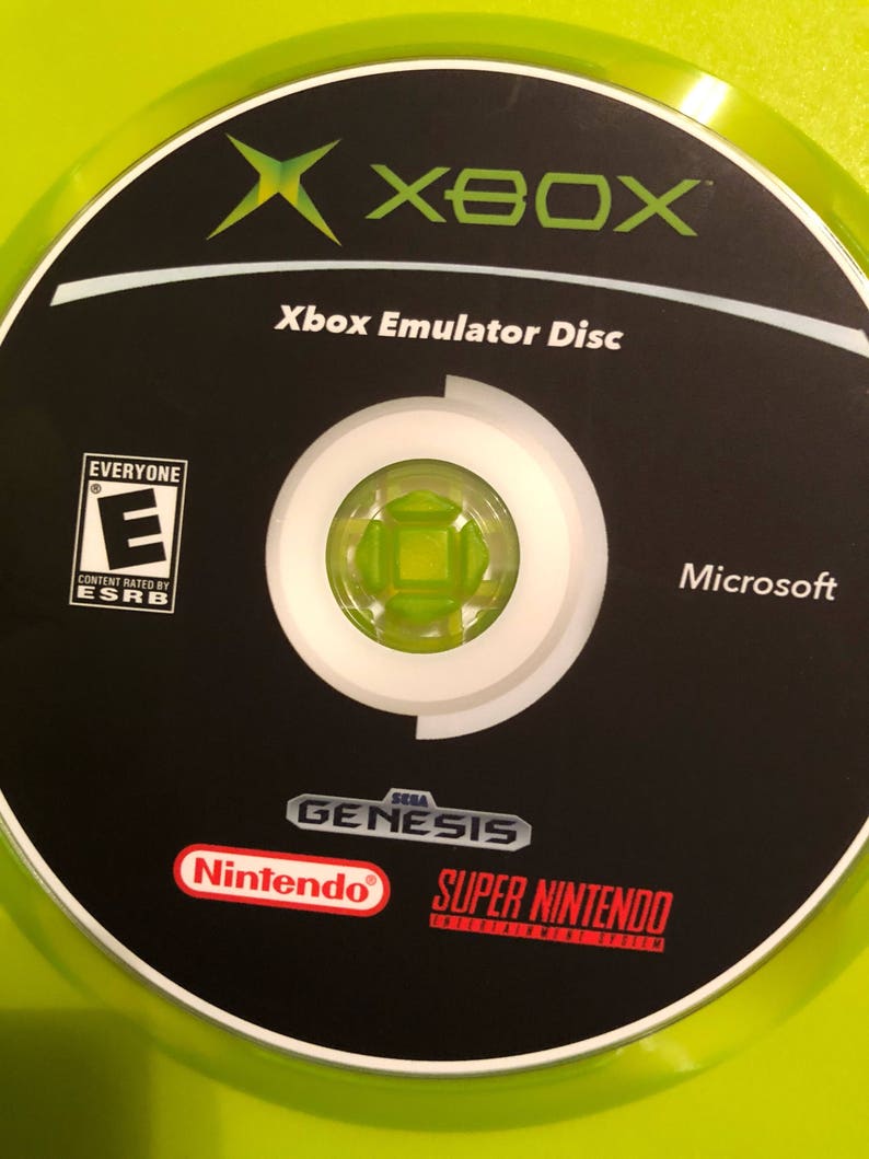 Xbox Emulator Disc For The Original Xbox Nes Genesis Snes Atari Intellivision And More
