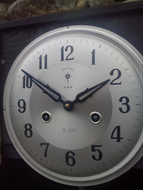Vintage wall clock - Wooden striking wall clock -… - image 7