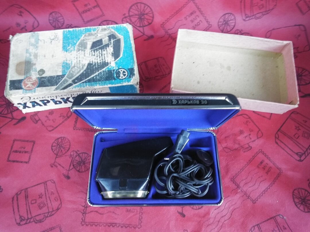 Vintage Soviet Electric Razor Kharkiv Old Soviet Shaver Retro Russian ...