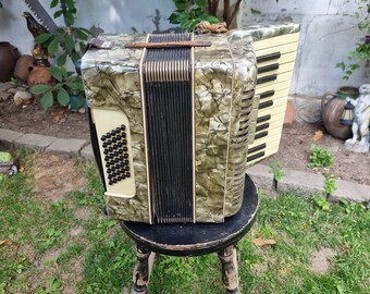 Hohner Marchesa Full size Accordion 120 Bass W Case Vintage Etsy