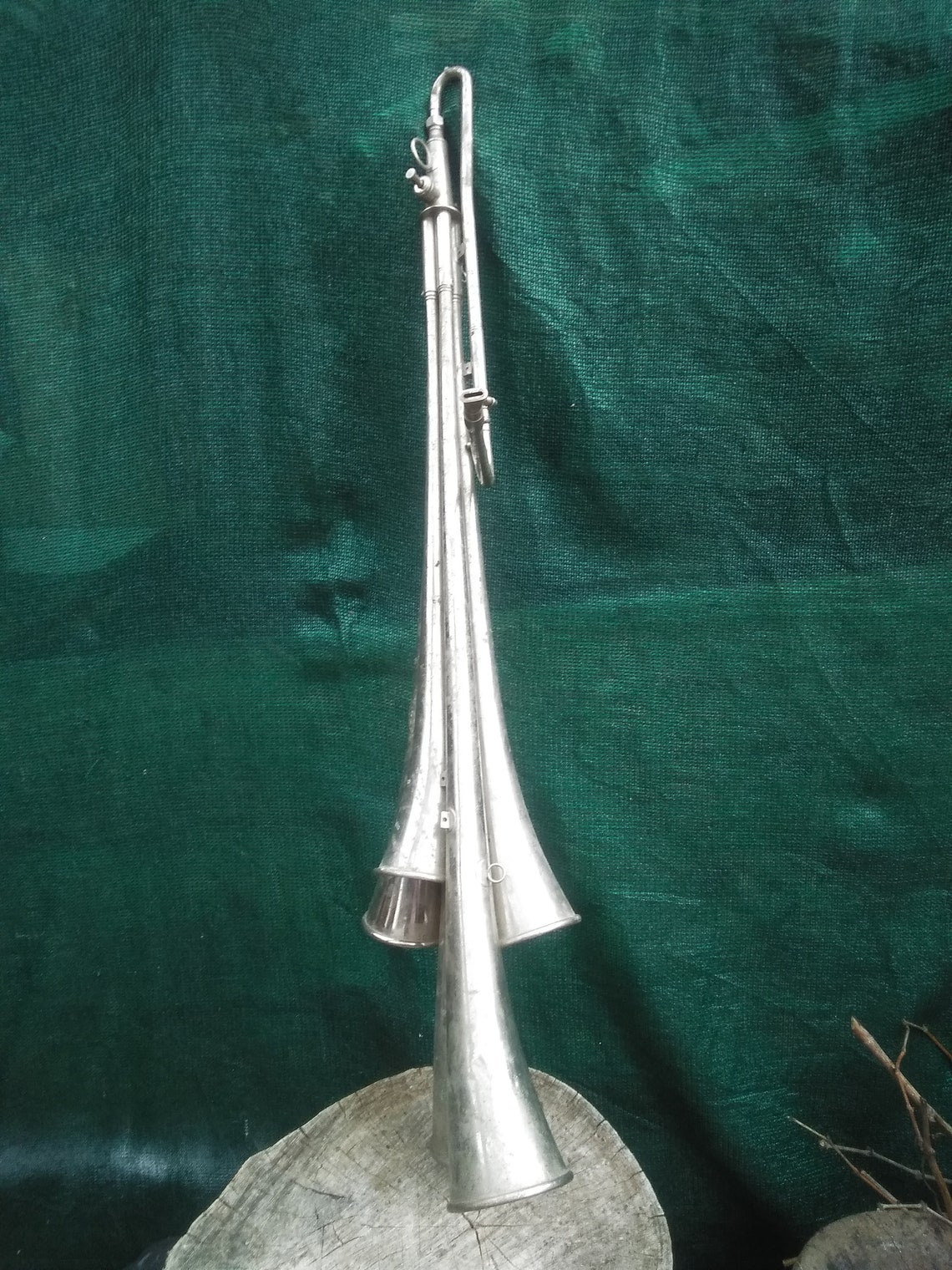 Vintage Trumpet Fanfare Made in GDR Bronze and Brass Etsy