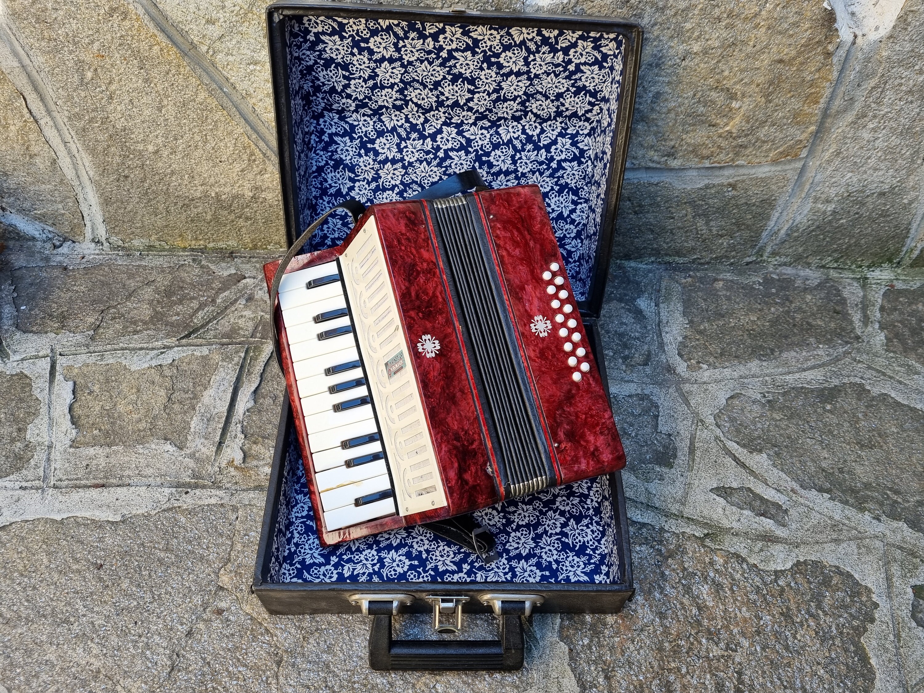 Accordéon enfant, instrument ancien, instrument de musique, petit accordéon,  déco boutique -  France