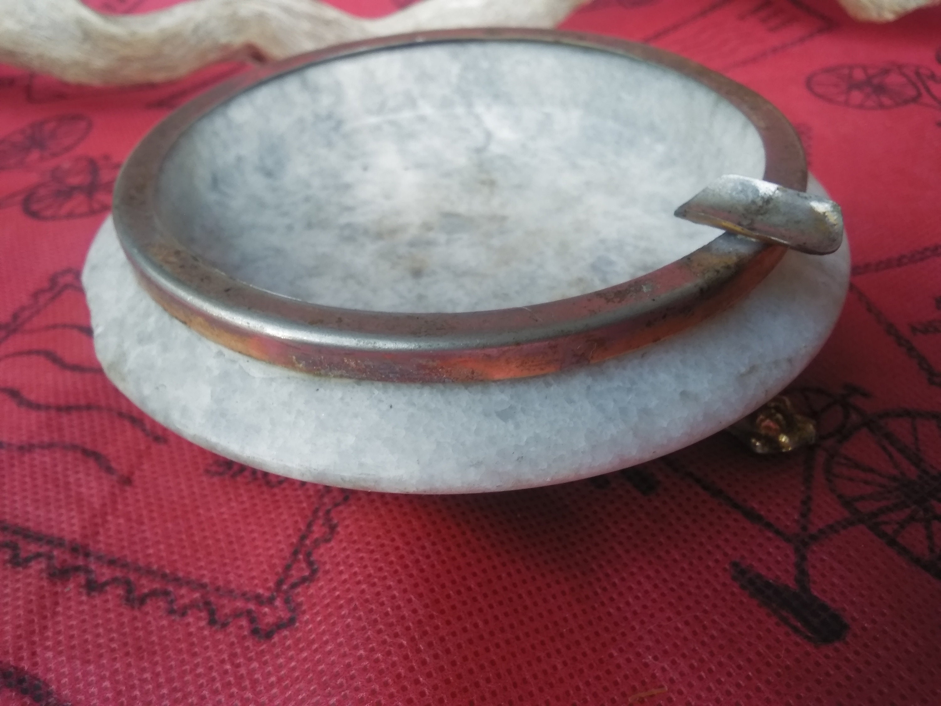 Vintage marble ashtray Old Marble ashtray Retro marble Etsy