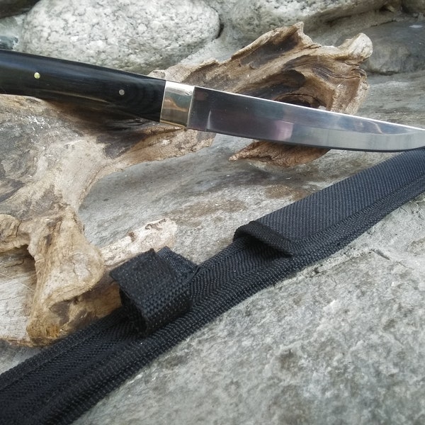 New Hunter Knife "Ohotnik"  - Russian hunting knifе - Multifunctional Russian Knife - Unique knife made of Russian steel with horn handle