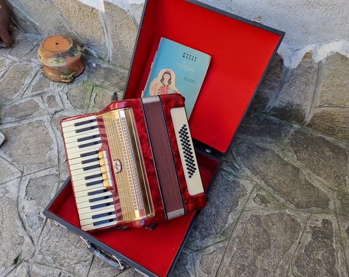 Accordion Instrument WELTMEISTER Accordion 48 Bass Germany Old