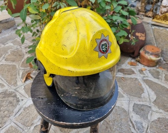 Vintage Firefighter Helmet Old Helmet Antique Casque - Etsy