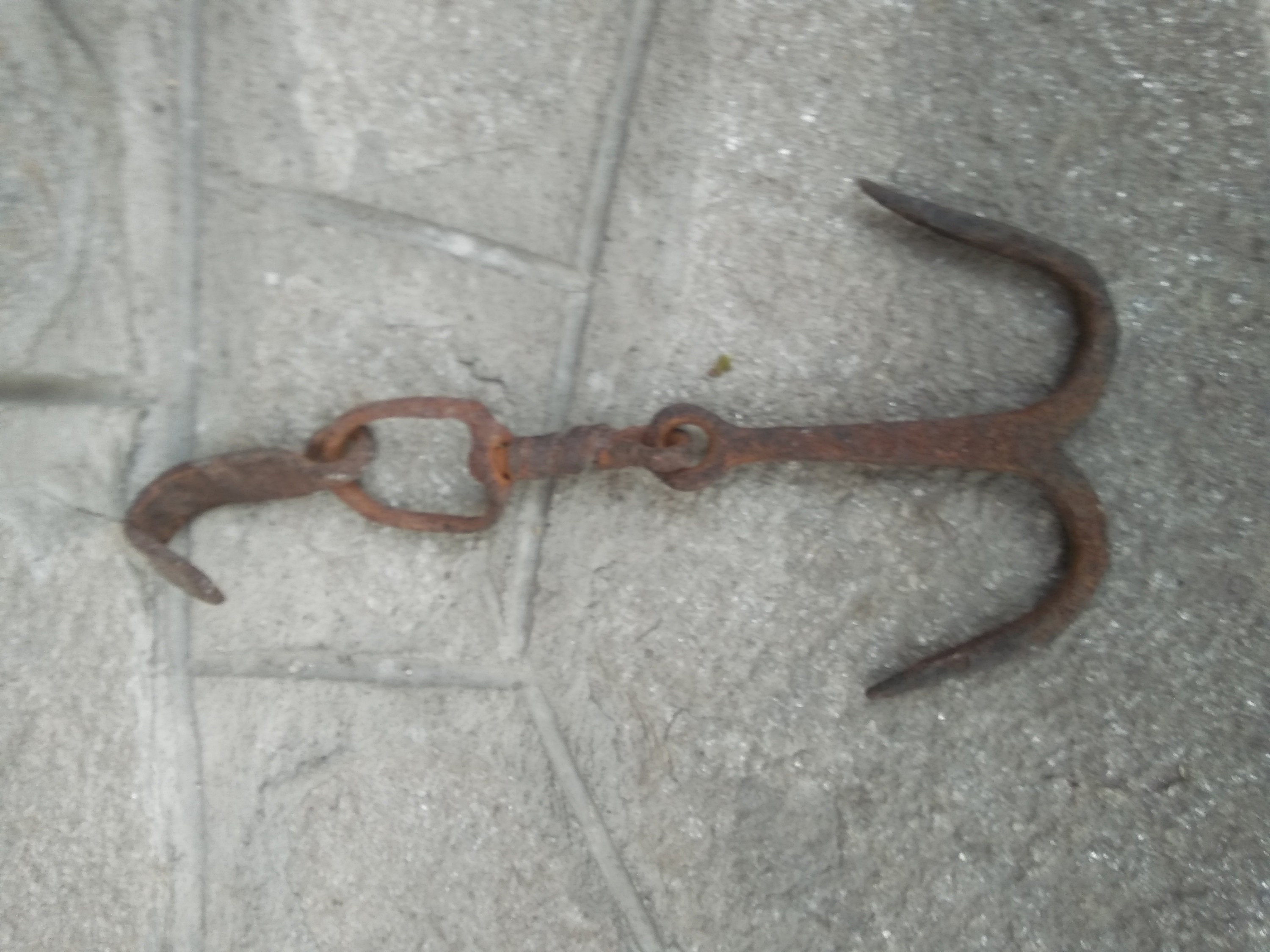 Antique Metal Hook Hand Forged Hook Very Old Hook Butcher Hook