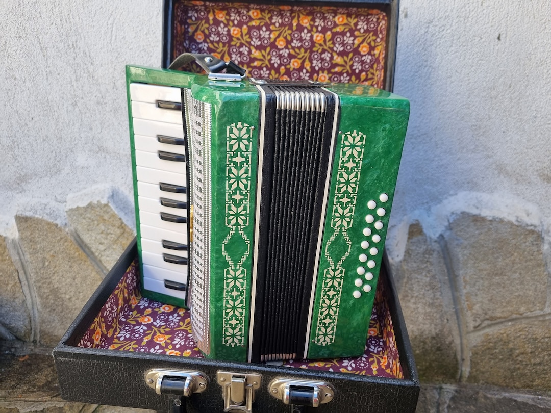 Vintage Accordion for Chldrens Unused Retro Musical Etsy