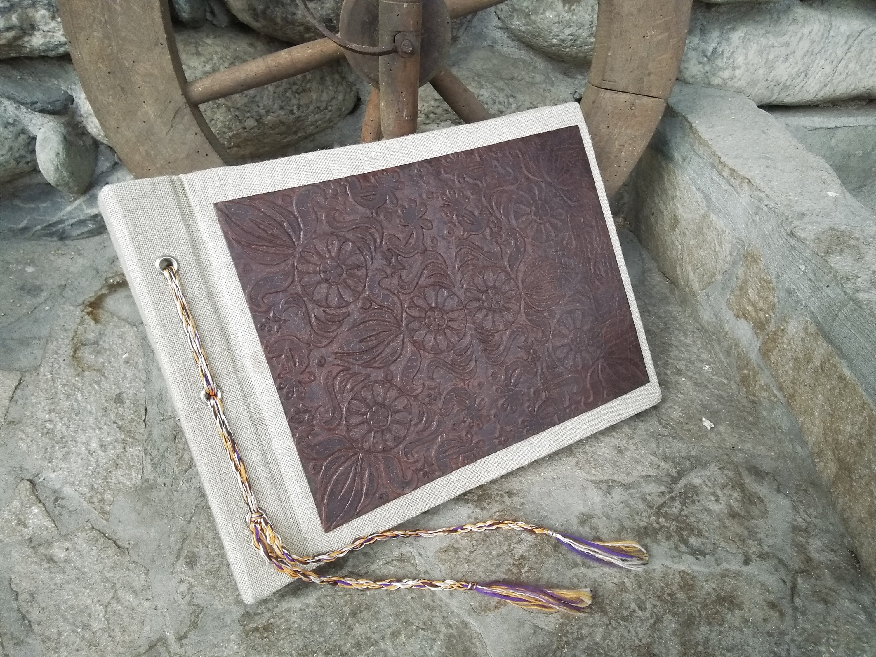 Embossed Leather Album Photo Album Wedding Album Vintage Etsy