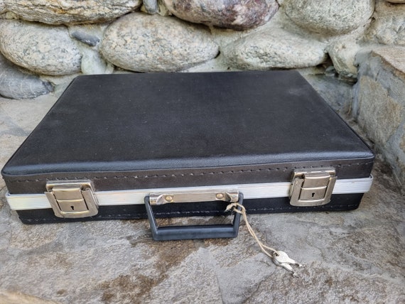 Maletin negro vintage con llave bolso diplomatico retro bolso de negocios maletin de cartera bolso de hombre bolso de mensajero maleta Traval regalo Etsy Mexico