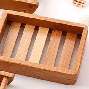 Clearance: Bamboo Soap Dish, ECO Friendly,  Soap Rest, Soap Holder, Soap Saver, Soap Ladder, Easy Cleaning, Stop Mushy Soap
