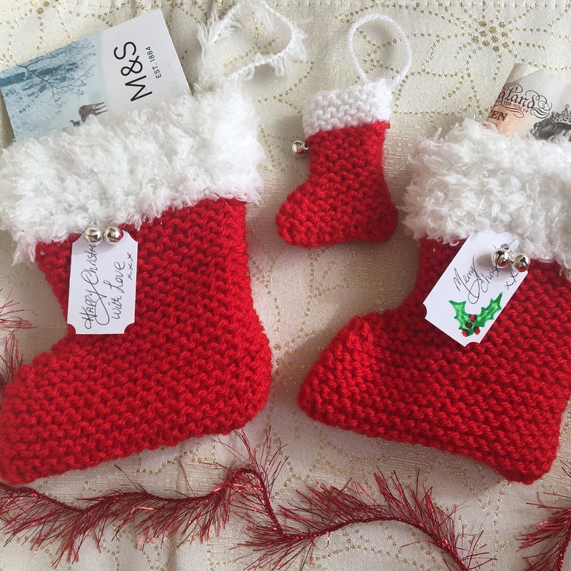 Easy christmas stocking knitting patterns free