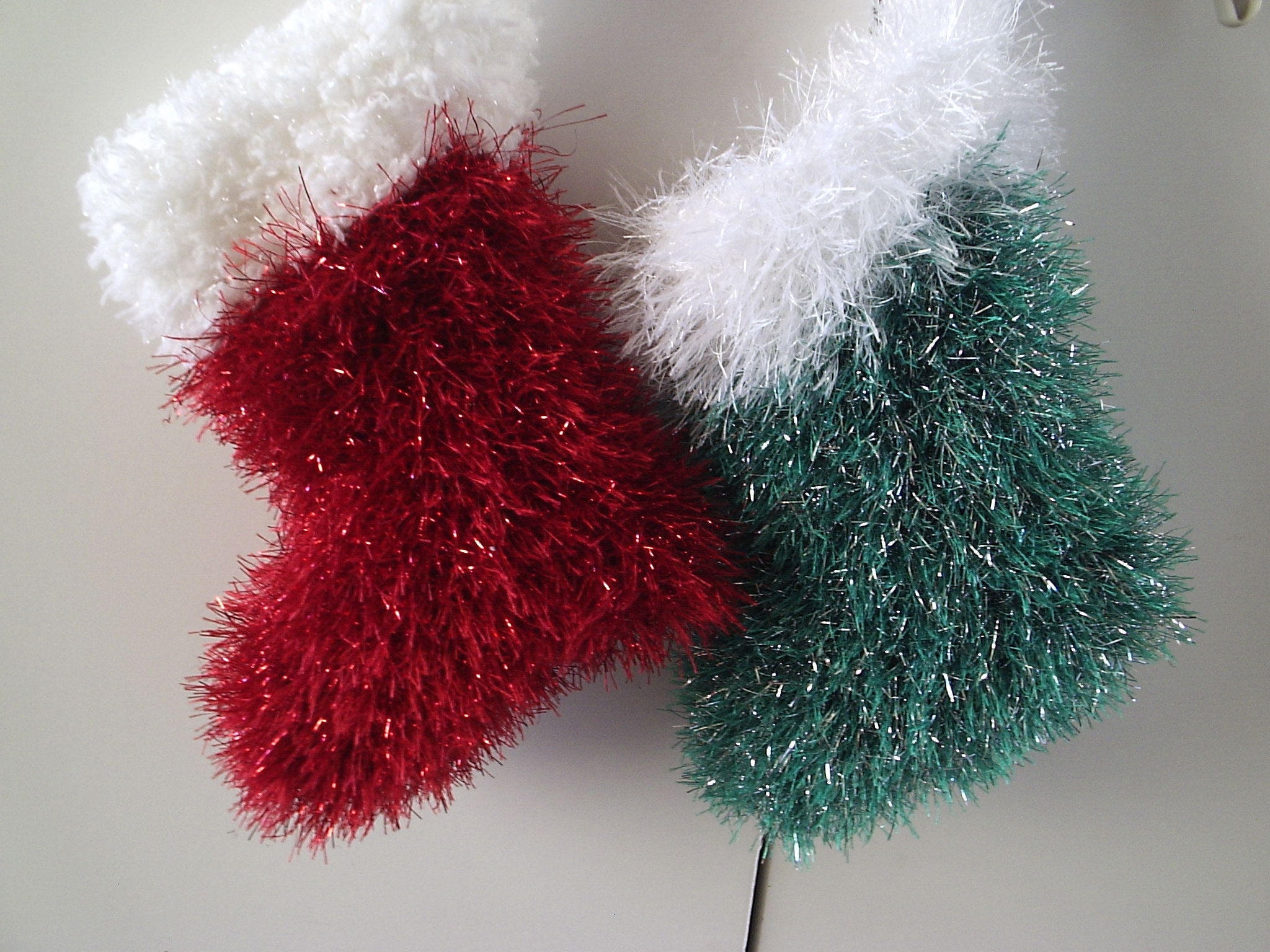 Tinsel Chunky Yarn Christmas Santa Stocking Laminated Knitting - Etsy UK