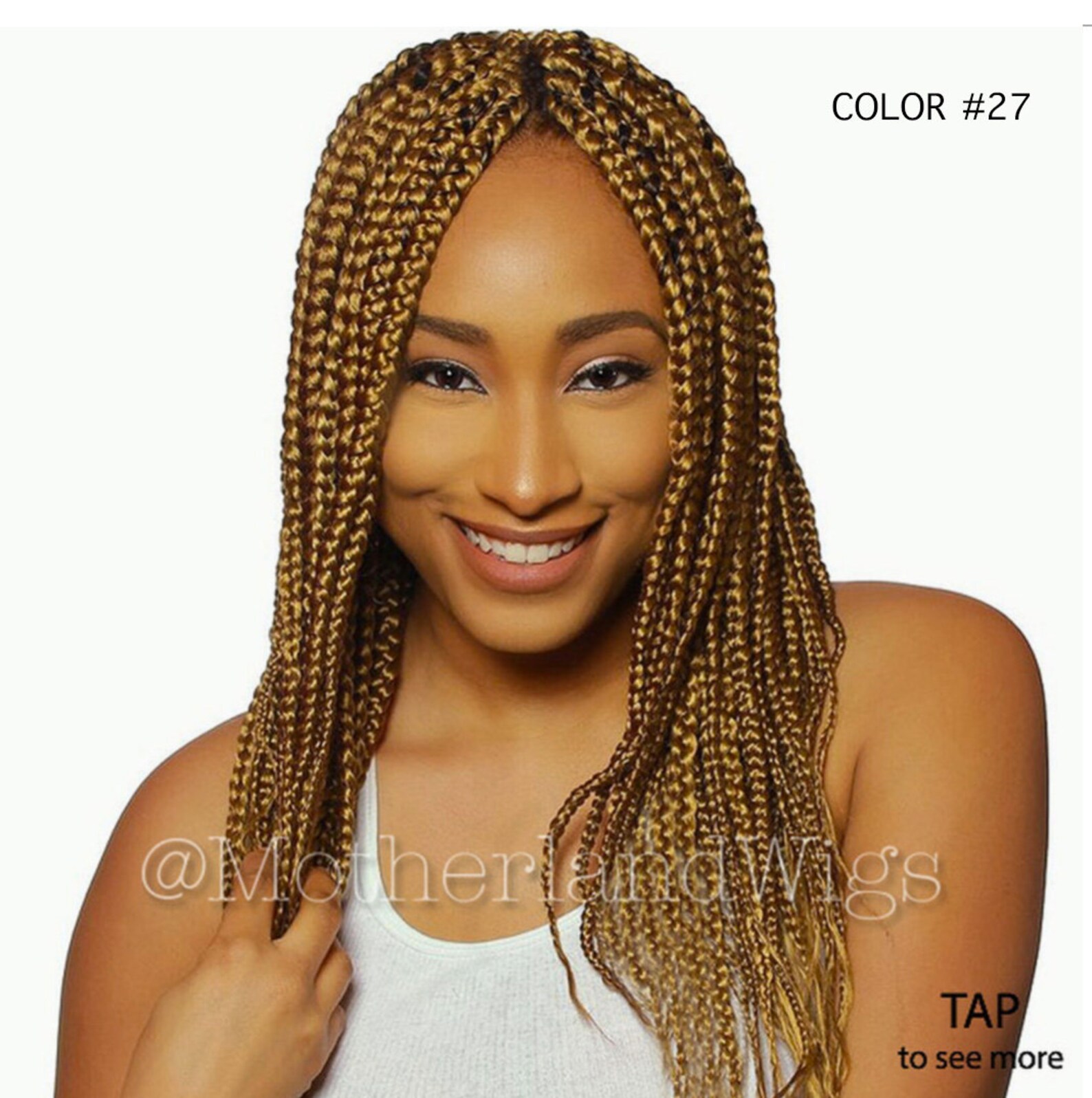 Medium Box Braids Wig Etsy