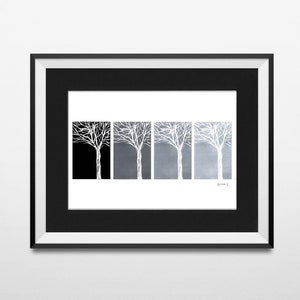 Monochrome Tree Lino Print | Tree Print | Tree Art | Monochrome Print | Monochrome | Lino Art | Lino Print | Home Decor | Wall Print