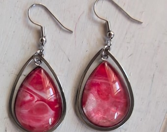 Handmade Acrylic Painted Earrings