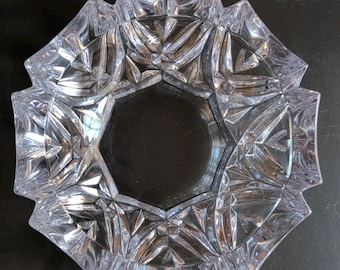 Soga Japan Crystal Ashtray Large 6.5" Clear