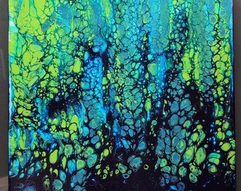 Handmade Acrylic Painting Abstract Canvas Art 12×12