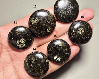 75% OFF Top Quality Natural Nuummite Gold  Cabochon Loose Gemstone For Making Jewelry Gemstone Cabochon Nuummite Gold Wholesale Price # 894