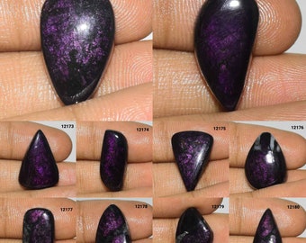 A One Quality Purpurite Cabochon, Natural Purpurite Gemstone, Purpurite use Jewelry, Purpurite Stone, Smooth Polish Purpurite Cabochon