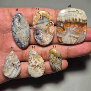 A One Quality Crazy Lace Agate Cabochon, Crazy Lace Agate Gemstone Jewelry, Crazy Lace Agate Gemstone, Jewelry Making Agate Stone #21