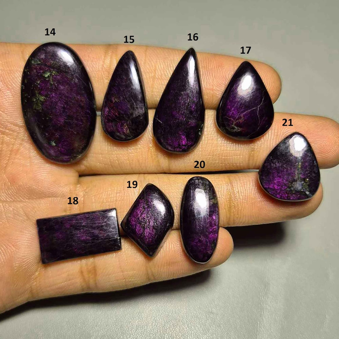 Peperite Stone 100%natural Purpurite Gemstone, Top Quality Purpurite Cabochon ...