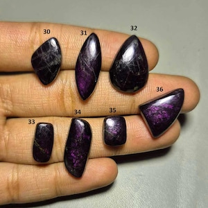 100% natuurlijke purpuriet edelsteen, topkwaliteit purpuriet cabochon, purpurietsteen, halfedelsteen, purpuriet sieraden handgemaakt Pools #346