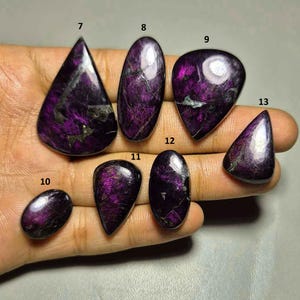 100% natuurlijke purpuriet edelsteen, topkwaliteit purpuriet cabochon, purpurietsteen, halfedelsteen, purpuriet sieraden handgemaakt Pools #343