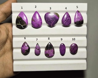 AAA Bestnote Qualität 100% natürlicher Purpurit Cabochon loser Edelstein für die Herstellung von Schmuck handgefertigten glatten polierten Purpurit im niedrigen Preis # 667