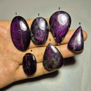 100% natuurlijke purpuriet edelsteen, topkwaliteit purpuriet cabochon, purpurietsteen, halfedelsteen, purpuriet sieraden handgemaakt Pools #342