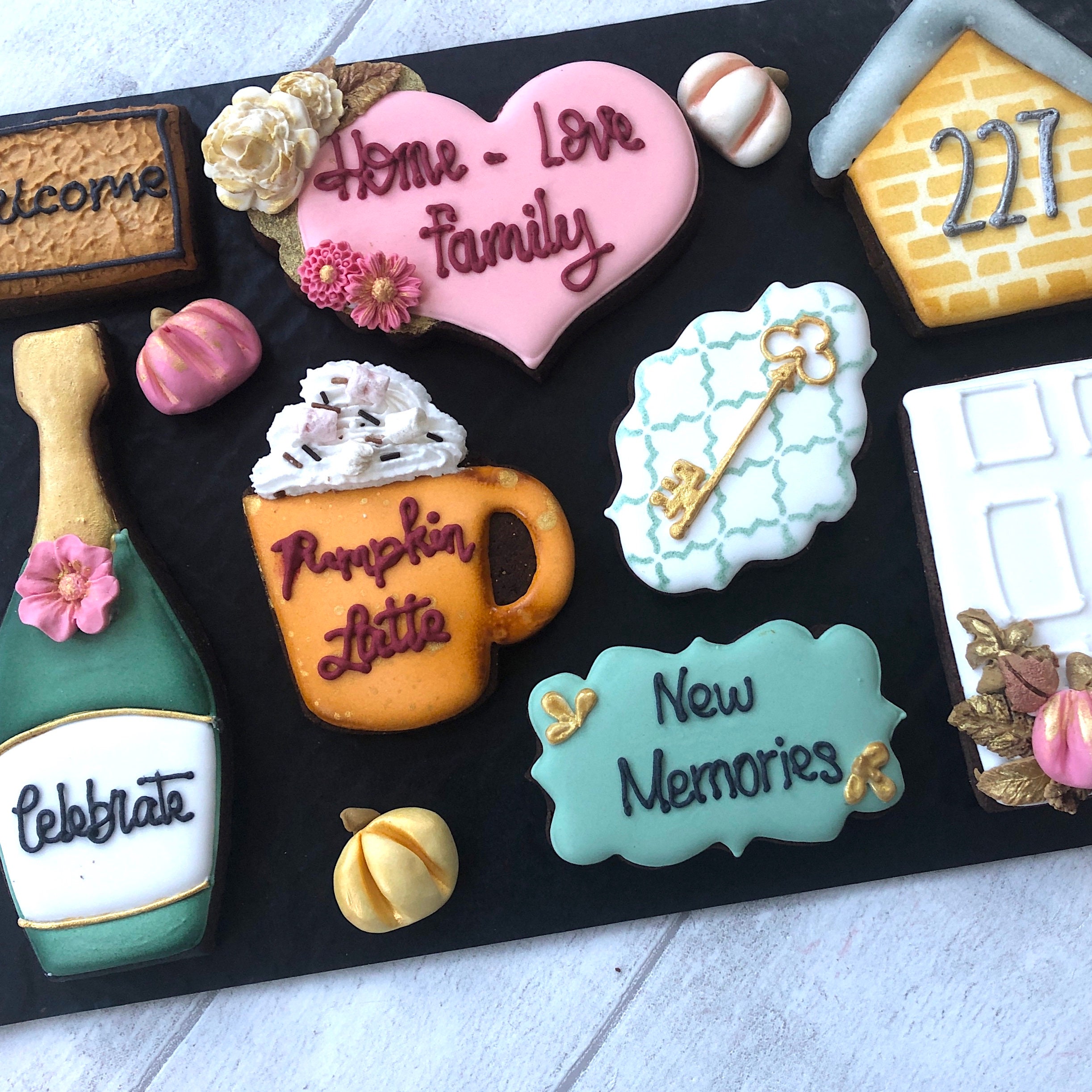 Custom Designed Gift Box Iced Biscuits Birthday Gift Etsy