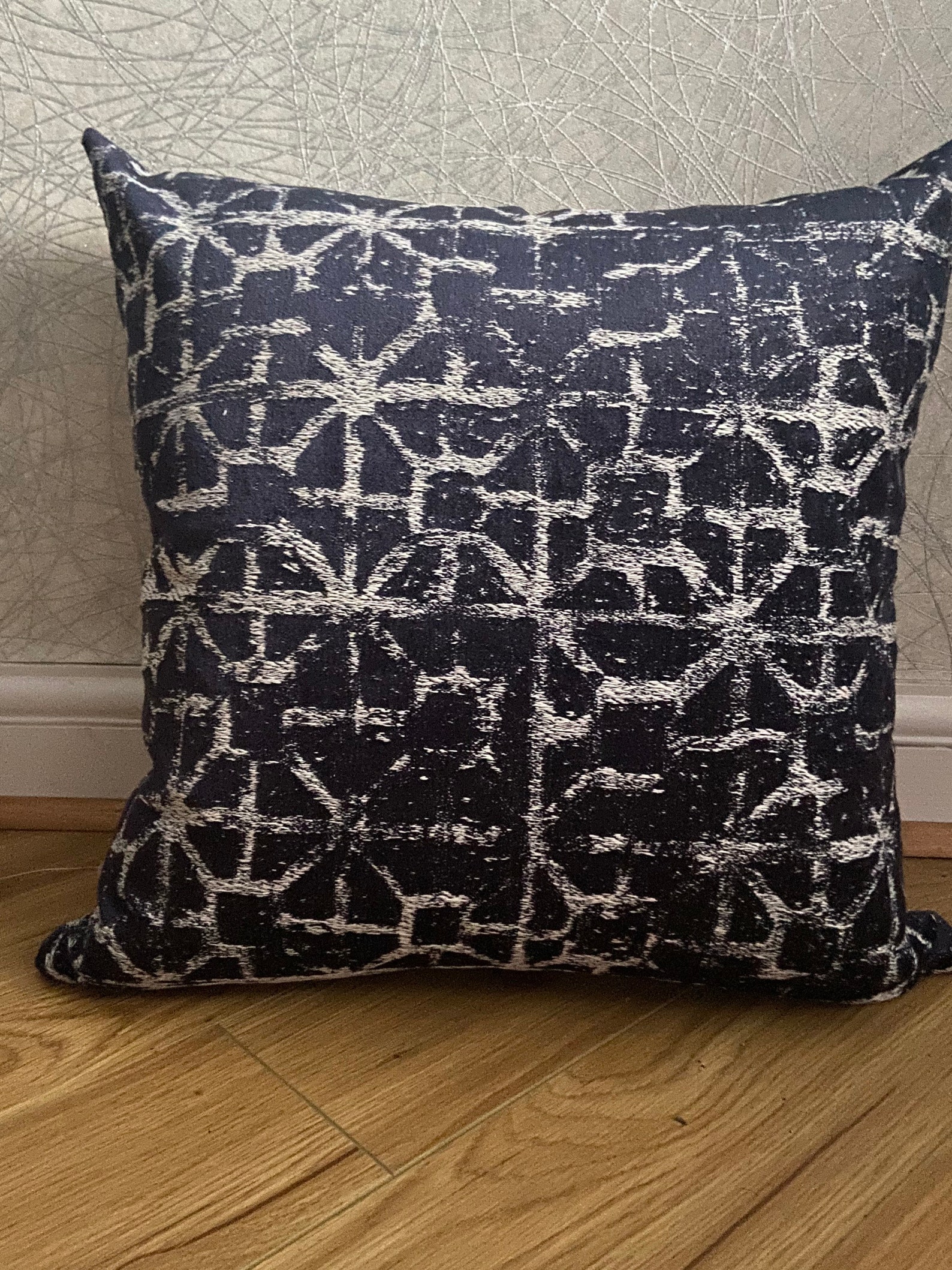John Lewis cushion cover geometric cushions navy cushion Etsy