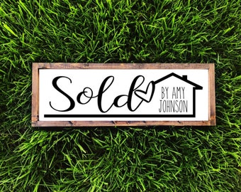Realtor Sold Sign Etsy