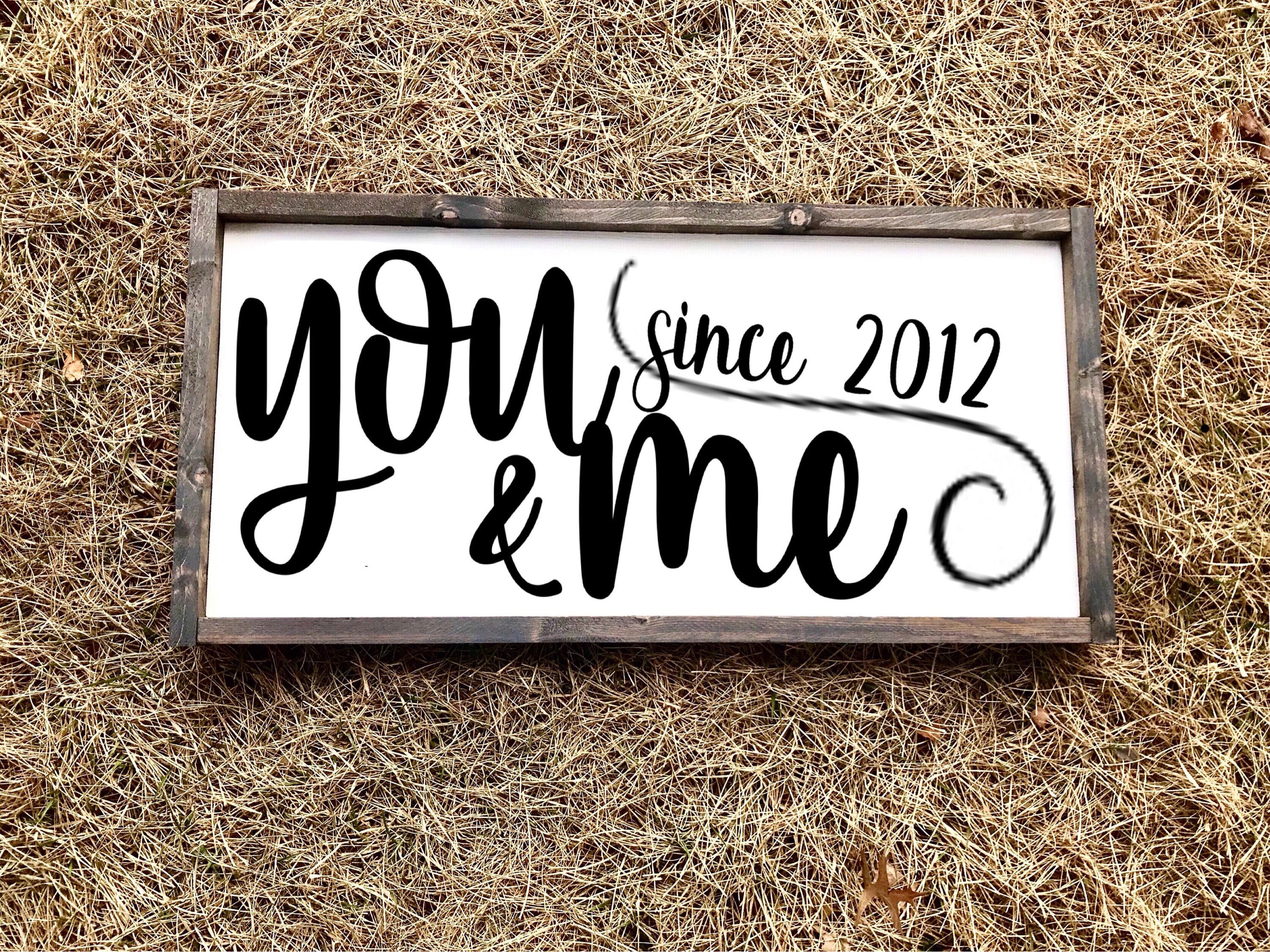 You and me sign wood wall sign bedroom sign rustic Etsy