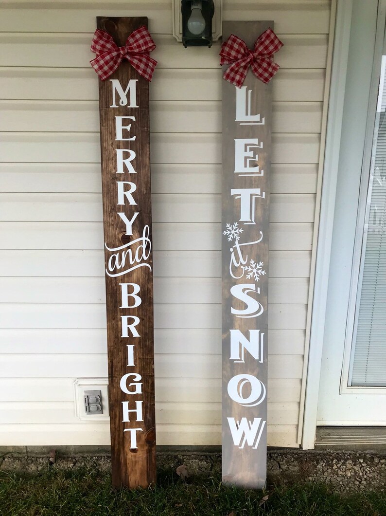 Christmas porch sign 6 foot sign farmhouse signs | Etsy