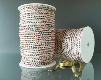100m 109yd Macrame cord 4mm 5/32" textiles mixed colour ecru orange olive green ochre craft nursery room crafts diy tassel gift wall hanging