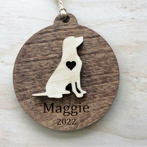 Personalized Labrador Retriever Ornament, Lab Christmas Ornament, Custom Dog Memorial Gift