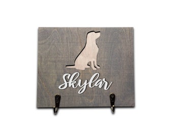 Personalized Labrador Retriever Leash Holder | Dog Lover Gift