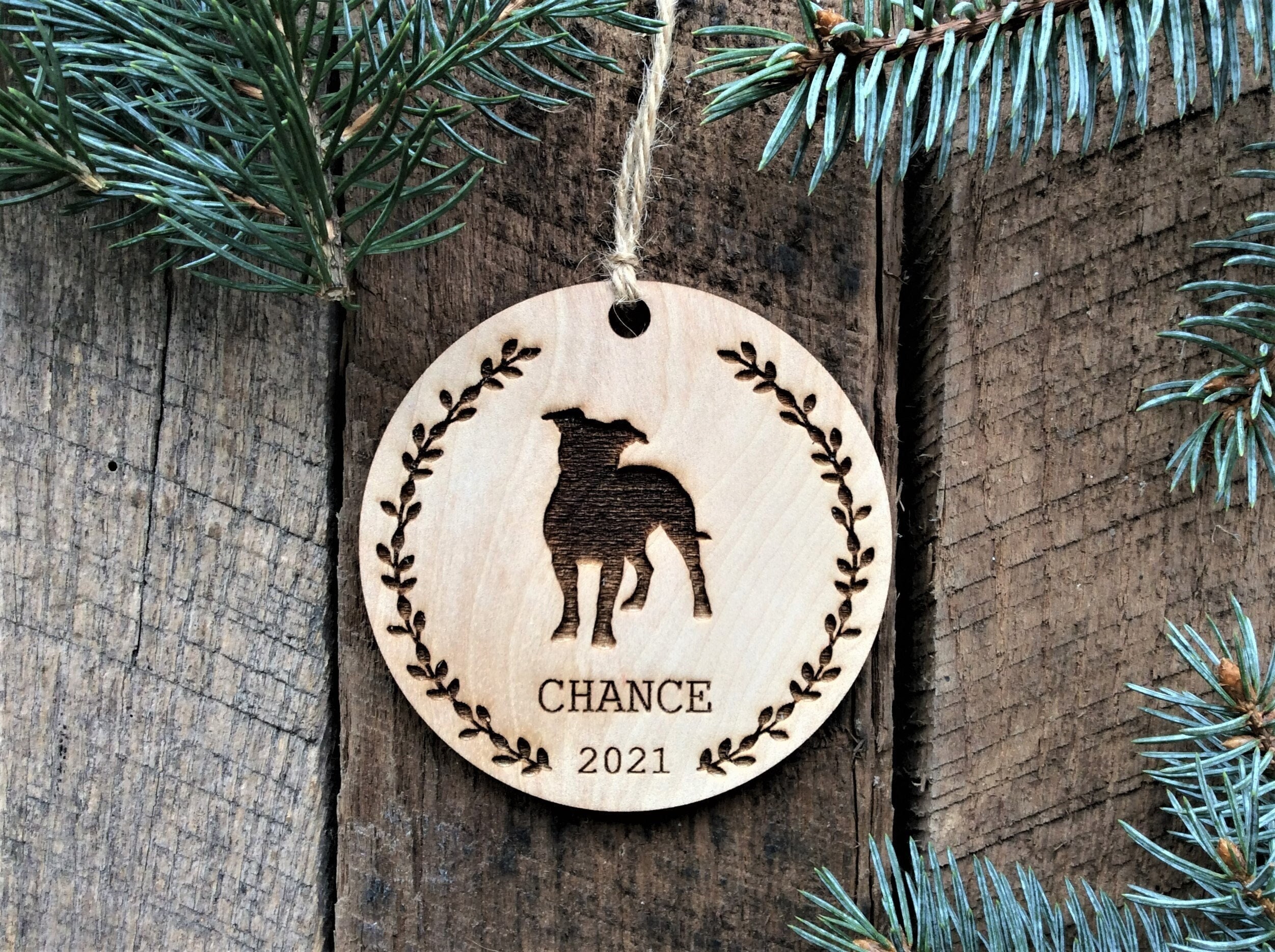 Bookmark - PERSONALIZED Pitbull Dog - Birch wood Bookmark - PERSONALIZED Pitbull Dog - Birch wood