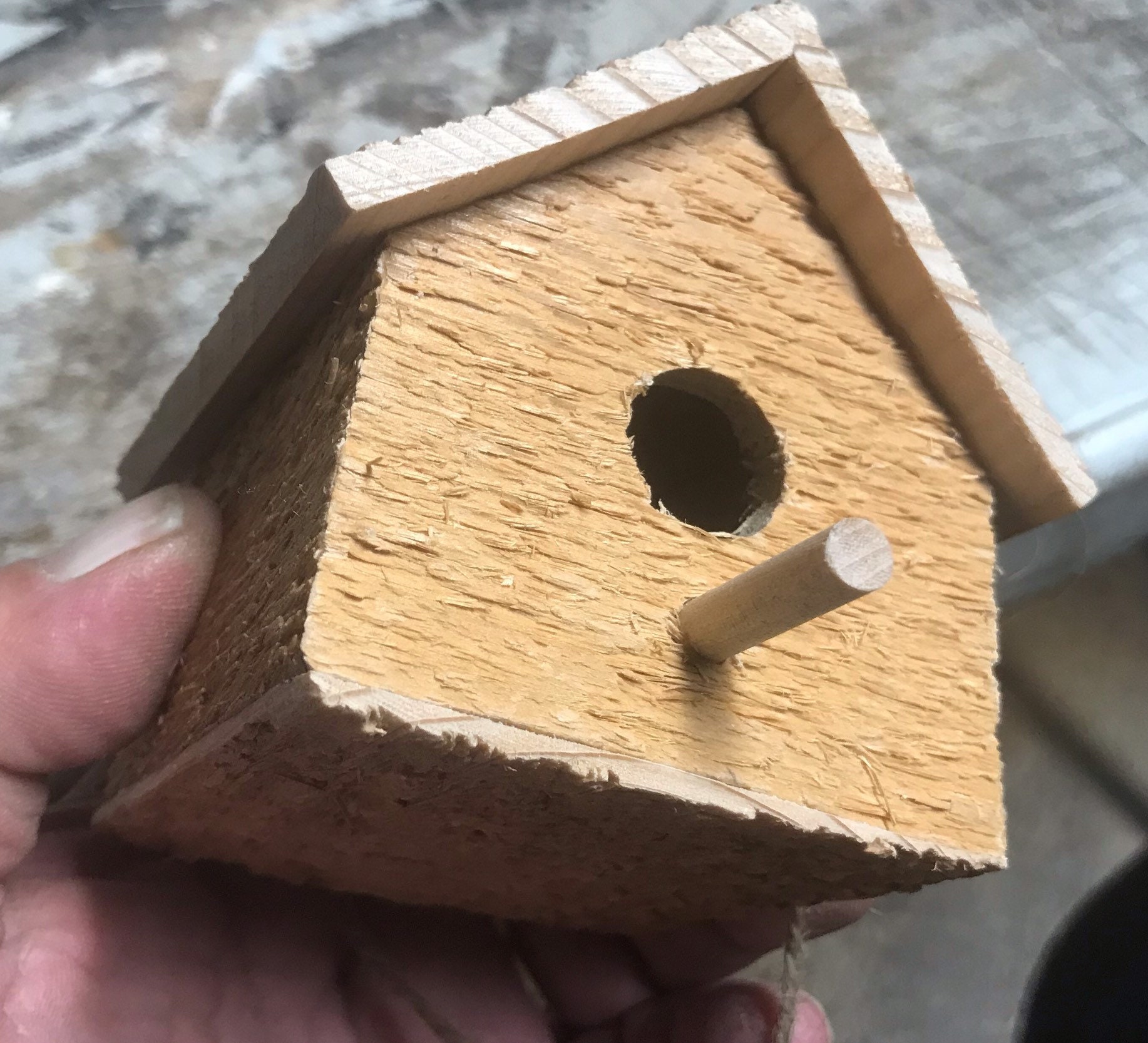 Decoración rústica de la casa de pájaros ornamento del árbol | Etsy