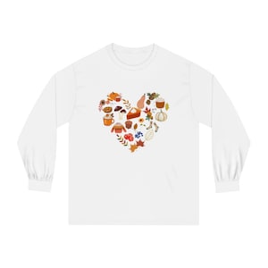 Fun Fall Heart Unisex Classic Long Sleeve T-Shirt