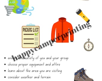Leave No Trace Cards Printable - Etsy