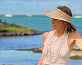 Lauhala Pāpale 19” Brown Palm “hawaiian” Style Lauhala Hat // Size Small-large  main image 3