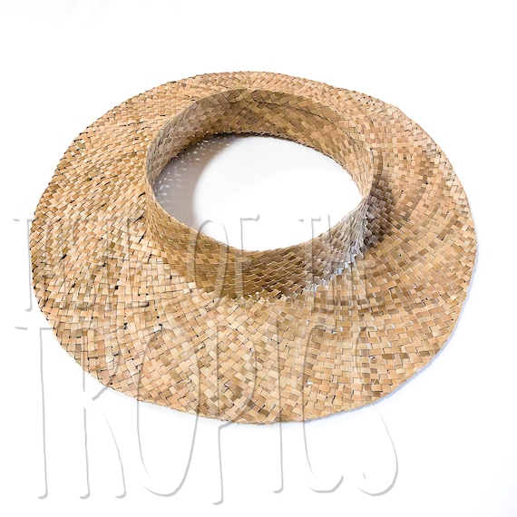 Lauhala Straw Hat w/ Hawaiian Islands - Route 99 Hawaii