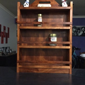 Wooden Spice Rack.