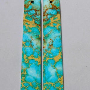 55.50 Cts Sea Sediment Drilled Cabochon Matching Pair Loose Gemstone 59.5X11.7MM