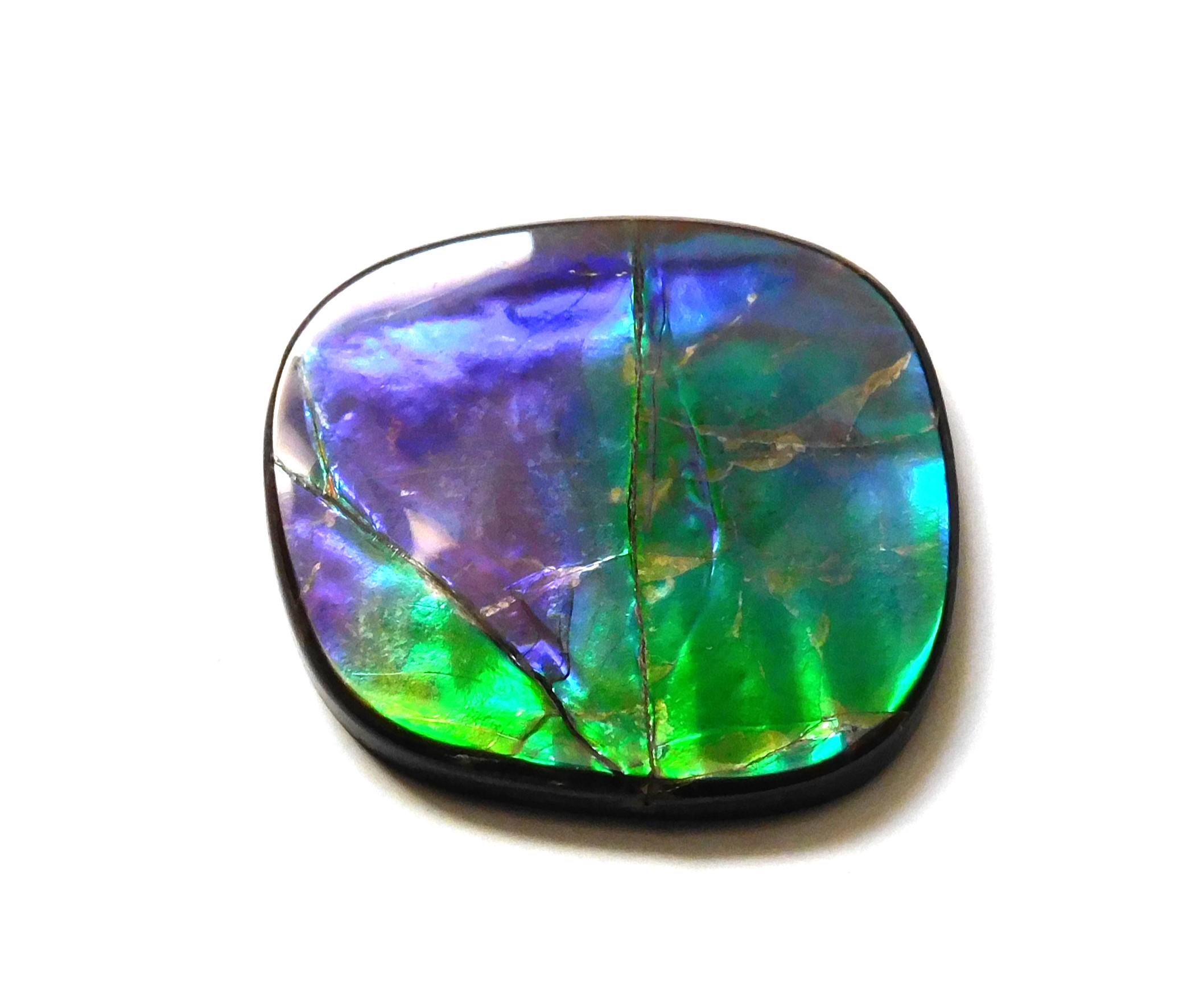 最安 44.45 Cts Natural Polished Ammolite Cabochon Loose Gemstone 芳香器・アロマポット・アロマストーン
