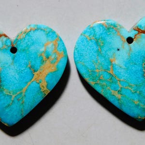 24.70 Cts Sea Sediment Jasper Heart Drilled Cabochon Match Pair 21X23MM